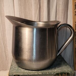 Rare Vintage WW11 Stainless Steel 1 Gallon Pitcher